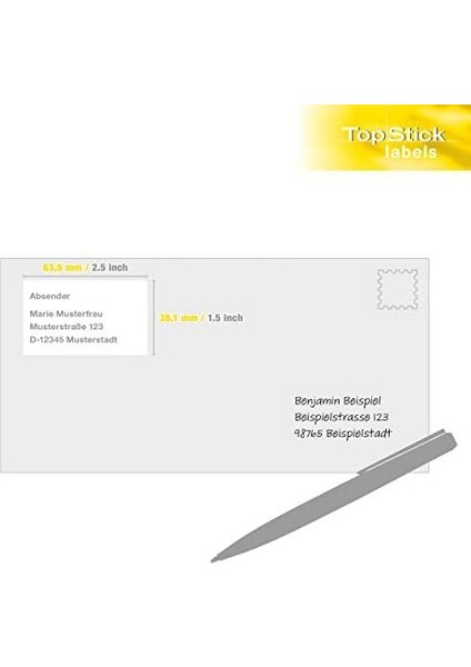 8699 Adres Etiketi, 100 Yaprak, 63,5 x 38,1 Mm, 21 A4 Yaprak, 2100 Adet, Kendinden Yapışkanlı, Yazdırılabilir, Mat, Adres Çıkartması, Beyaz