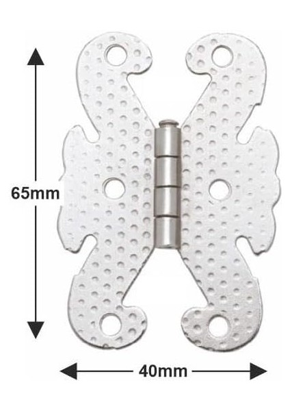 Hırdavat Kelebek Menteşe Metal 40 * 65MM Bakır (2 Adet)