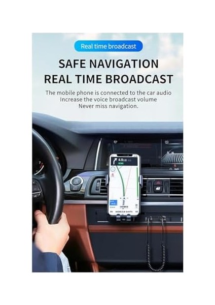 NR32 Mikrofonlu Araç Bluetooth Kiti Herhangi Bir Kulaklık Aux Çıkışını Kablosuz Bağlantı Yapar fiyatları