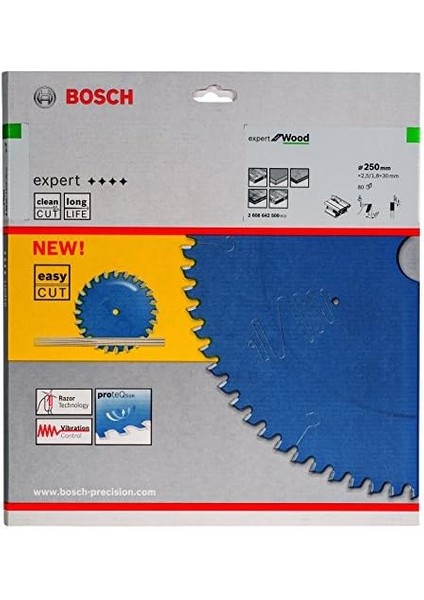 Expert For Wood 250 * 30 mm 80 Diş