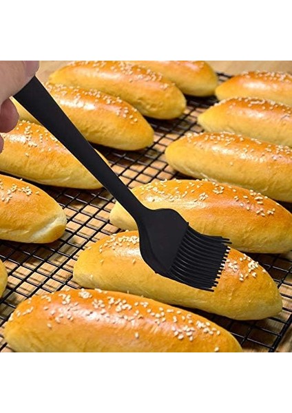 Isıya Dayanıklı Silikon Spatula Seti, 6 Parça Set, Yapışmaz Kauçuk Spatula Mutfak Gereçleri Paslanmaz Çelik Çekirdekli, Pişirme ve Karıştırma, Bulaşık Makinesinde Yıkanabilir Fırın, Siyah