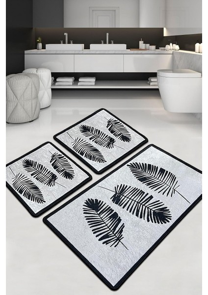 Hoja Banyo Halısı Djt 3lü Set
