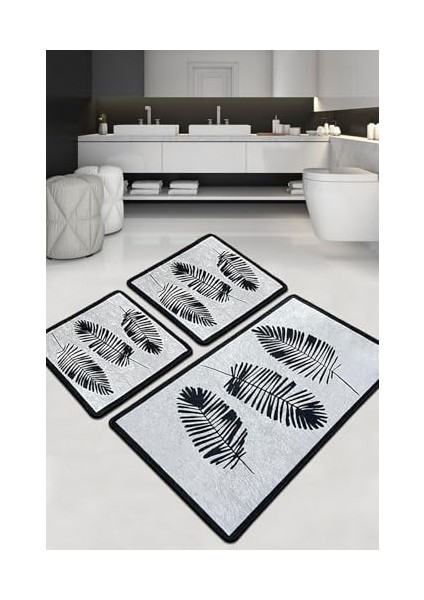 Hoja Banyo Halısı Djt 3lü Set