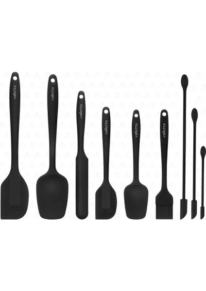 VLT1170 Drongo 9'lu Spatula Set Siyah