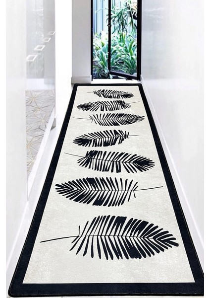 Home Hoja Djt Jel Kaymaz Taban Yıkanabilir Yumuşak Yüzey Kesme Halı Yolluk, 100 x 300