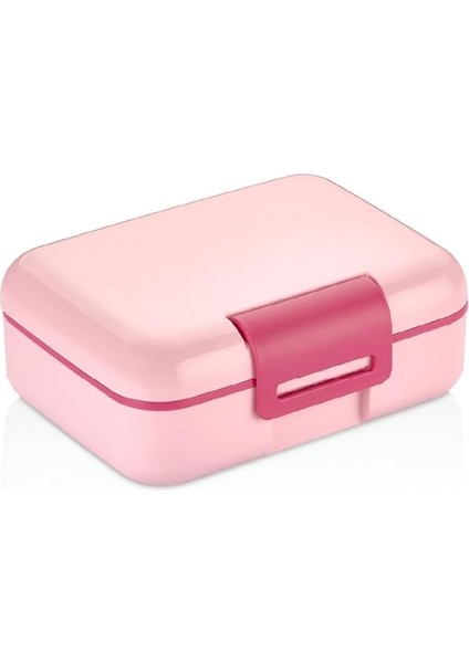 Home 2 Katlı 1.6 Litre 3 Bölmeli Bento Öğle Yemeği Kutusu, Çatal Bıçak Kaşık Hediyeli, Bpa Içermeyen Pp Plastik Sefer Tası, Beslenme Kutusu, Dayanıklı ve Sağlıklı Lunch Box (Pembe)