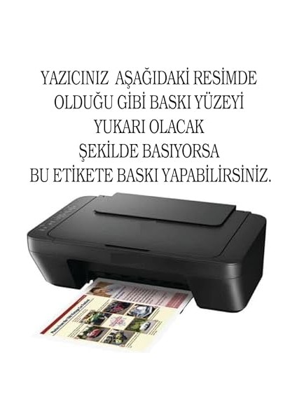 Etiket Tüm Yazıcılar Için 100 Adet Mat Kuşe Yapışkanlı Etiket -10X15 cm -A6 Boş Sticker-Paketleme Sticker
