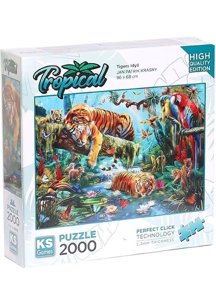 22512 Tiger Idyll 2000 Parça Puzzle -Ks Puzzle