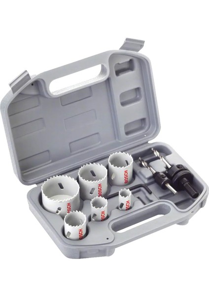 Professional Accessories 9 Parçalı Delik Testeresi Seti Hss Bimetal Elektrikçi (Metal, Ahşap, Çap 20-68 Mm, Matkap Aksesuarı)