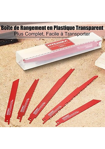 Better Tools For Better Lıfe Pistonlu Testere Bıçakları, 32 Adet Ahşap ve Metal Kesme Testere Bıçağı, Organizatör Kılıflı