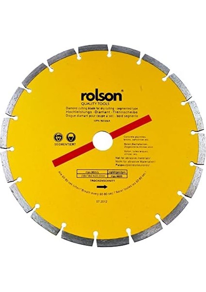 24397 230 mm Diamnod Tipped Segmented Blade