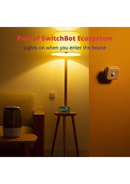 Akıllı Hareket Kapı Sensörü Kablosuz Ev Güvenlik Sistemi Pır Hareket Dedektörü Ekle Switchbot Hub Mini Alexa ile Uyumlu