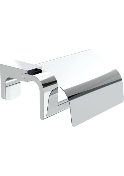 Banyo F1 Model Paslanmaz Krom Kapaklı Tuvalet Kağıdı Askısı, Tuvalet Kağıdı Tutacağı, Tuvalet Kağıtlığı