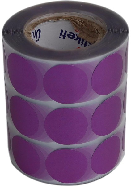 Etiketler , Hazır Al Hızlı Al Metalize Kuşe Etiket 25MM x 25MM Ruloda 2500 Adet, Ev ve Ofis Kullanımı Için Kendinden Yapışan Etiket ve (Metalize Mor)