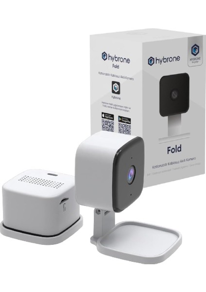 Fold Katlanabilir Wi-Fi Akıllı Kamera, Insan Algılama, Çift Yönlü Sesli Görüşme, Hareket Algılama, Siren Özelliği, Uzaktan Kontrol