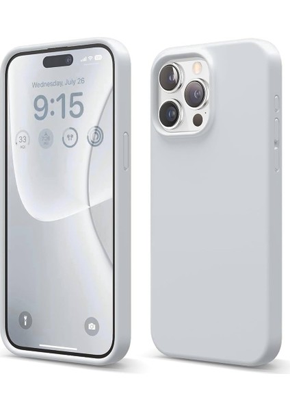 I Phone 14 Pro Kadife Iç Dokulu Silikon Kılıf