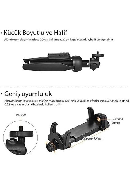 SG-2510R Kumandalı Mobil Youtuber Tripod