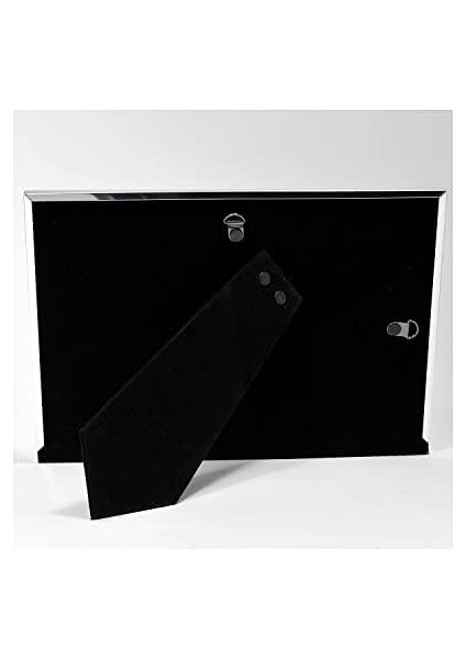 Frames 2 Tonlu Çift Açılan Panel Resim Çerçevesi, 13,8 x 17,7 Cm, Fırçalanmış Gümüş Metal ve Parlak Metal, Gri