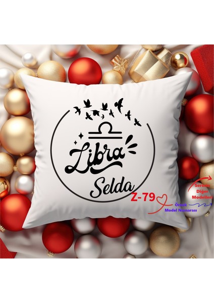 Kişiye Özel Burçlu Yastık Kılıfları, Burç Tasarımlı Hediyelik Z2 Serisi