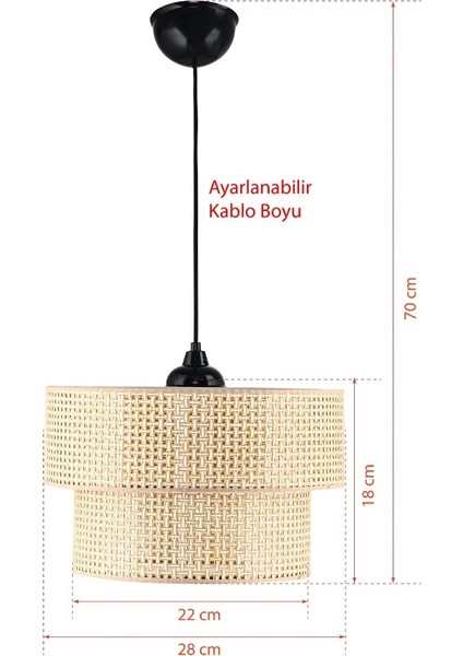 2 Katlı Pasta Sarkıt Avize Çocuk Odası Yatak Odası Salon