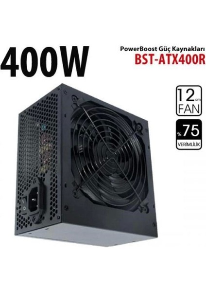 Powerboost 400W BST-ATX400R 12CM Fanlı Power Supply