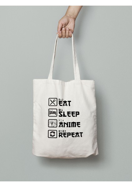 Anime Komik Bez Çanta 35X40CM - Anime Çanta - Tote Bag - Sevimli Çanta