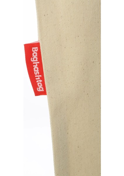 Baghashtag Baskısız Gabardin Bez Çanta