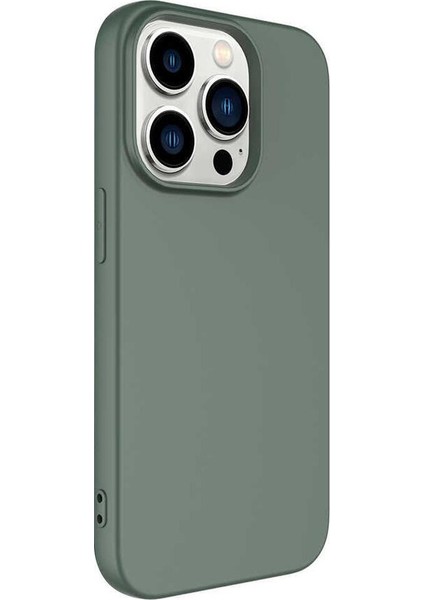 I Phone 14 Promax Kadife Iç Dokulu Lansman Silikon Kılıf