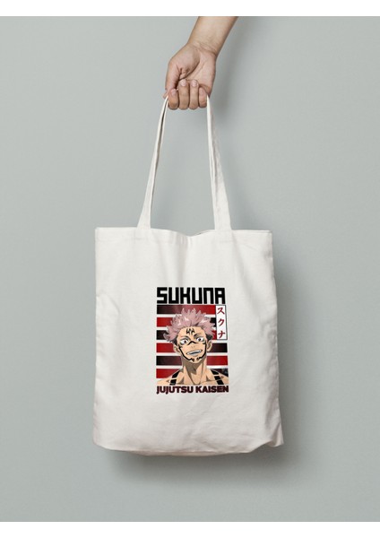 Jujustu Kaisen Ryomen Sukuna 35X40CM - Anime Çanta - Tote Bag