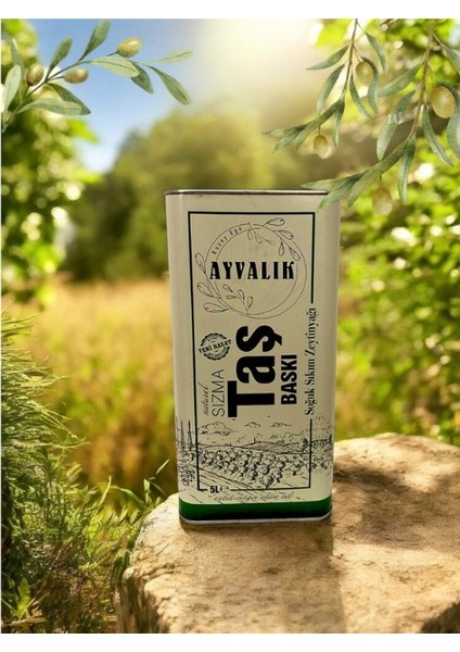 5lt. Natural Sızma Taş Baskı Soğuk Sıkım 0.3 Asit Zeytinyağı