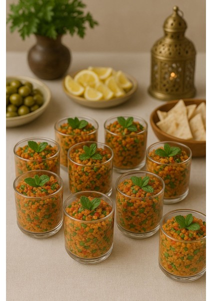 10’lu Şeffaf Sunum Kabı – 300 ml | Tatlı, Salata ve Aperatif Servisi Için Pratik Kullanım
