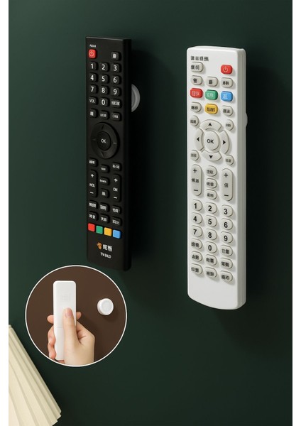 Mıknatıslı Kumanda & Telefon Tutucu | Çok Amaçlı Duvar Askısı - 2'li Set fiyatları