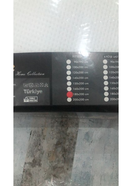 Pamuklu Su Sıvı Geçirmez Lastikli Alez 180 x 200