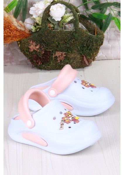 E468 Bella Mavi Pudra Eva Malzeme Sabo Doktor Medikal Aşçı Günlük Burnu Kapalı Terlik modelleri