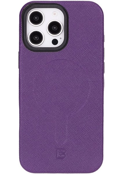 Lexora iPhone 16 Pro Deri Kılıf - Mor