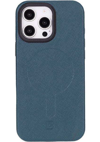 Lexora iPhone 16 Pro Deri Kılıf - Lacivert