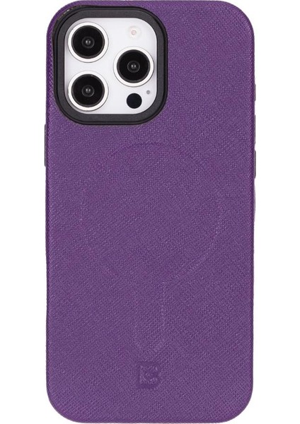 Lexora iPhone 16 Pro Max Deri Kılıf - Mor