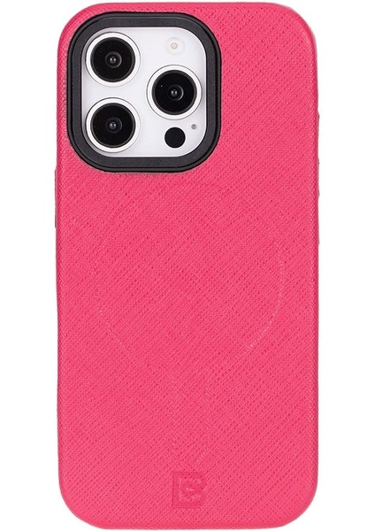 Lexora iPhone 16 Pro Deri Kılıf - Pembe