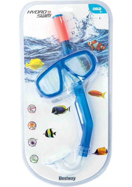Hydro Swim Çocuk Dalış Maskesi+Şnorkel Seti 3-6 Yas