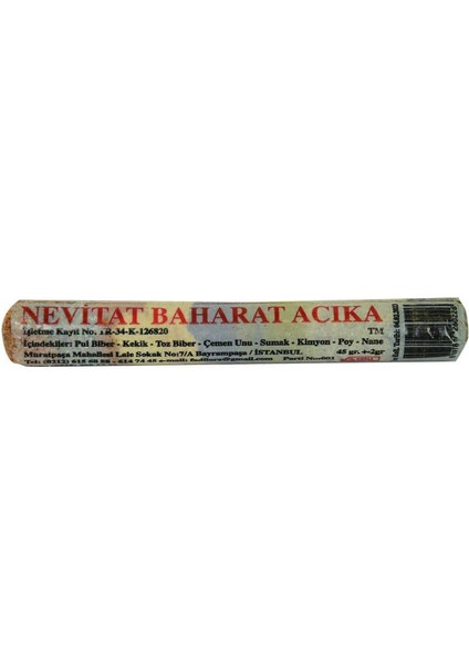Acıka Kahvaltılık Fişek Poy Baharat Karışımı 40-45 gr Paket