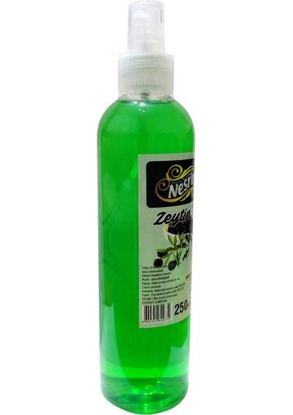 Zeytin Kolonyası 60 Derece Pet Şişe Sprey 250 ml