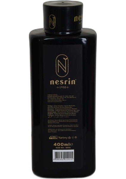 Incir Kolonyası 80 Derece Özel Seri Kutulu Pet Şişe 400 ml - Eau De Cologne