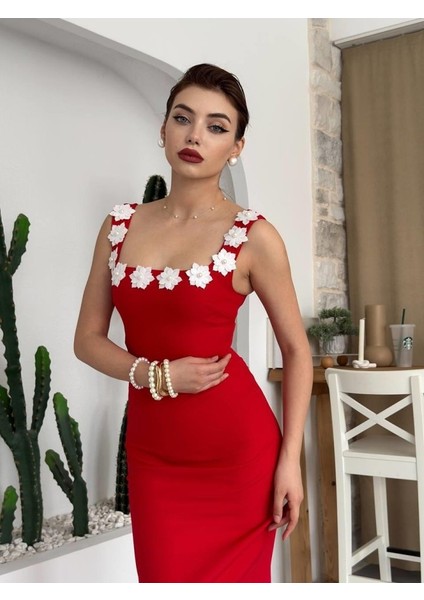 Grip&hug Mıng Çiçek Detaylı Elbise