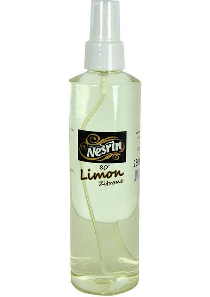 Limon Kolonyası 80 Derece Pet Şişe Sprey 250 ml