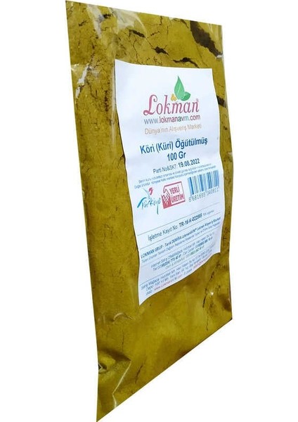 Köri Öğütülmüş Baharat Karışımı Küri Curry 100 gr Paket