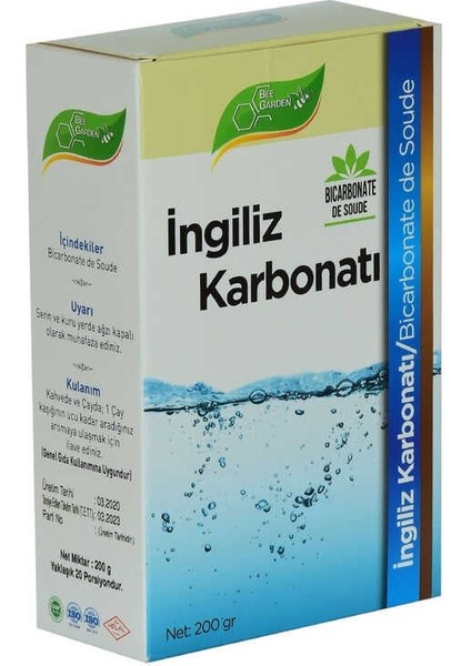 Yenilebilir Ingiliz Karbonatı Bicarbonate De Soude 200 gr fiyatları