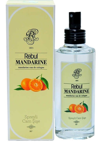 Mandalina Kolonyası 80 Derece Cam Şişe Sprey 100 ml