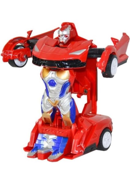 Mulvxgrbz GRZ02 Lamborgini - Robot Dönüşen Araba - 668-2 - Kırmızı (Mulvix)