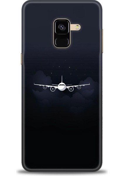 Samsung Galaxy A8 2018 Hd Baskılı Kılıf + Seramik Tam Kaplayan Ekran Koruyucu 381