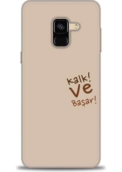 Samsung Galaxy A8 2018 Hd Baskılı Kılıf + Seramik Tam Kaplayan Ekran Koruyucu 168